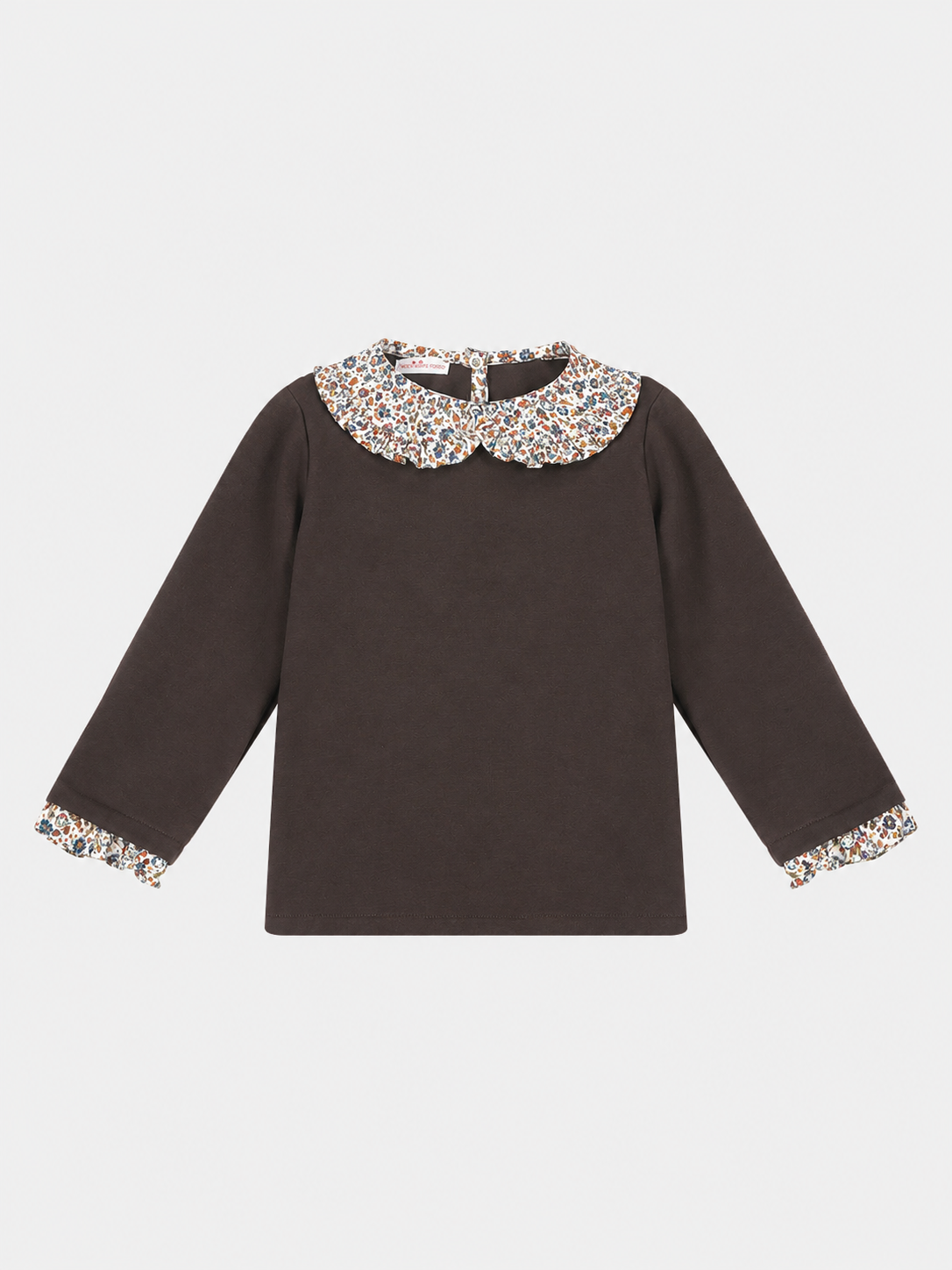 Felpa C/Peter-Pan Bambina Cotone Moro