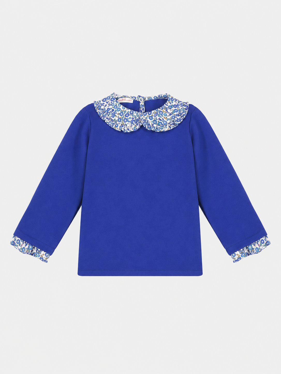 Felpa C/Peter-Pan Bambina Cotone Royal