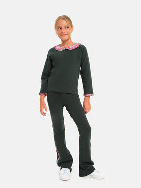 Sweatshirt C/Peter Pan Forest Green