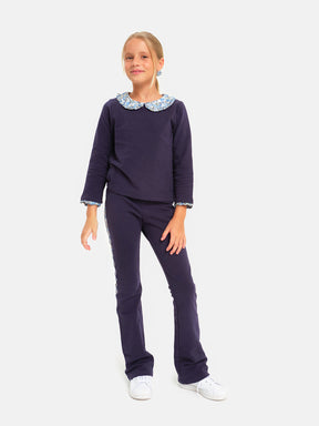 Sweatshirt C/Peter Pan Navy