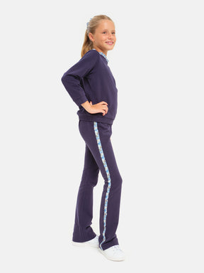 Navy Collar Sweatshirt