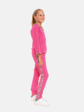 Felpa Rouche Fuxia