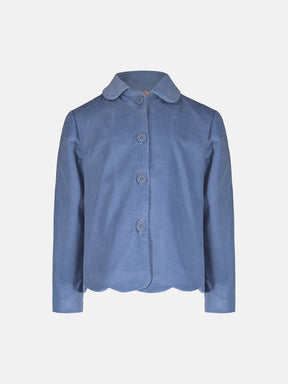 Giacca Velluto Dusty Blue