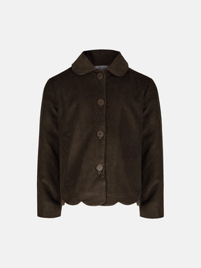 Giacca Velluto Olive