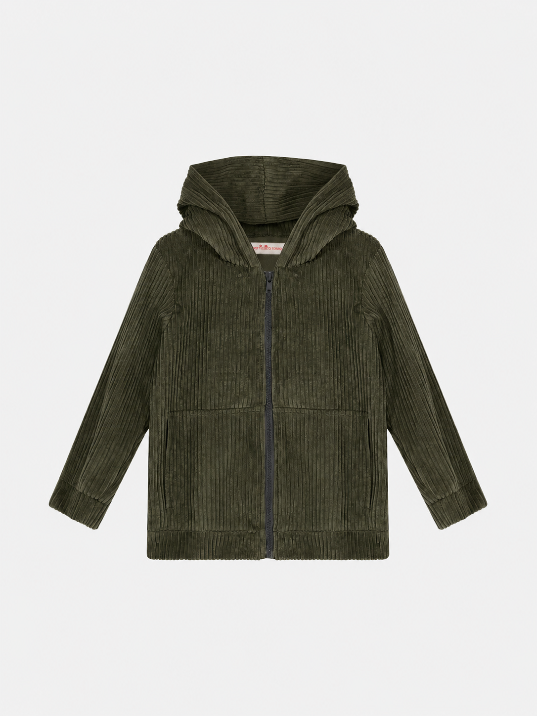 Giacca Zip Cappuccio Gender Free Velluto Rocciatore Verdone