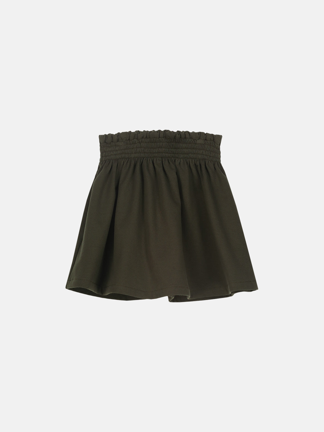 Gonna Bambina Felpa Cotone Militare