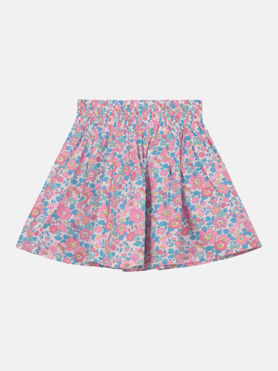 Gonnellina Bambina Liberty Betsy Fluo Rosa Azzurro