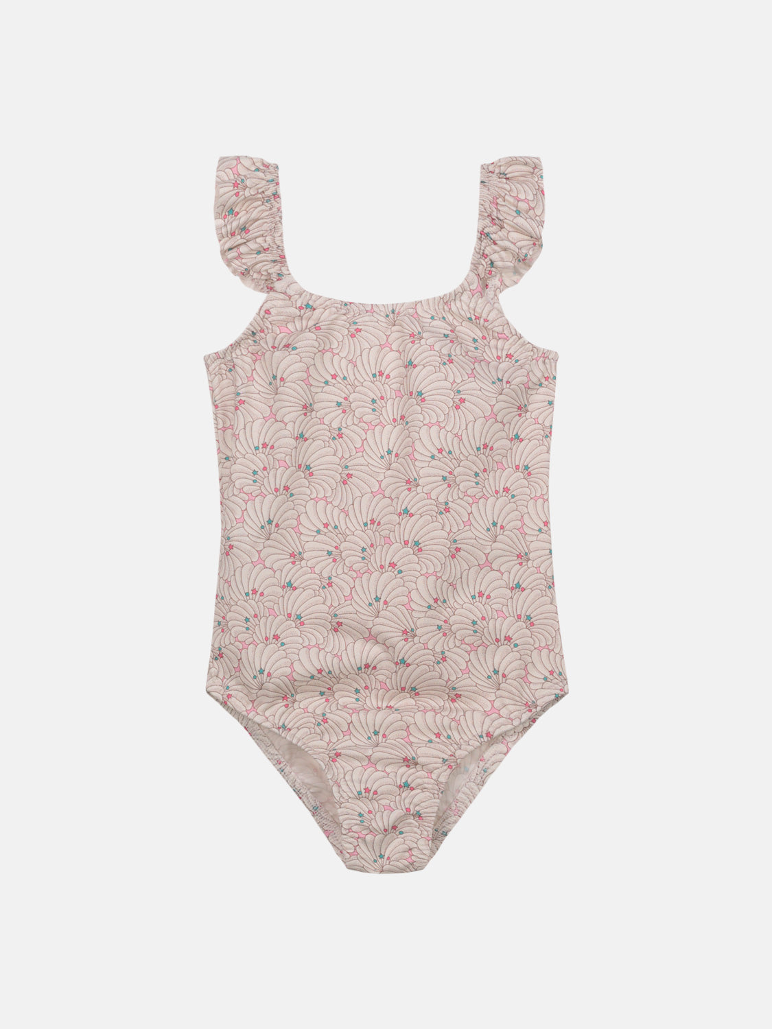 Intero Bambina Rouches Liberty Conchiglie