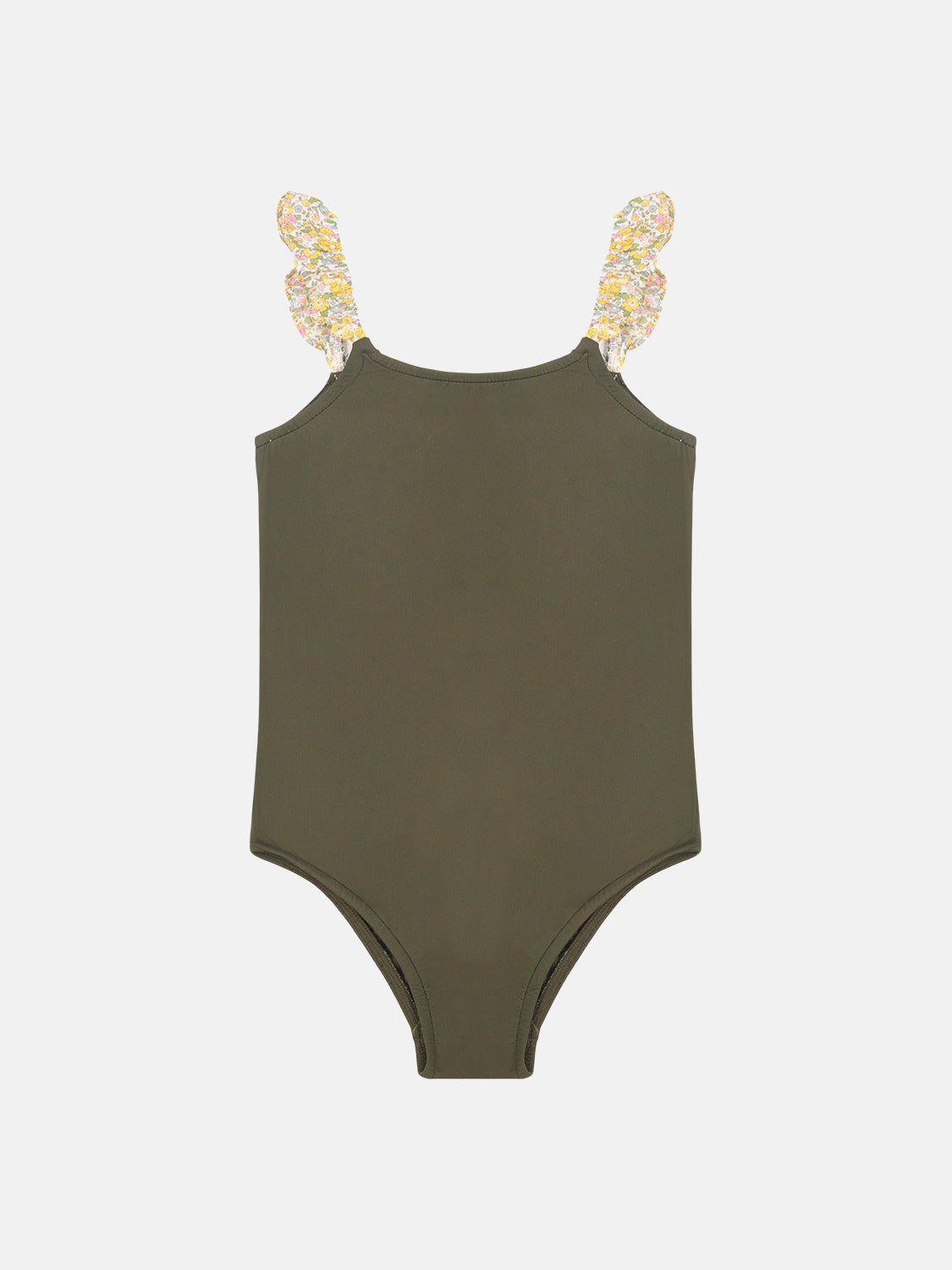 Intero Bambina Bicolore Rouches Liberty Betsy Ann Giallo