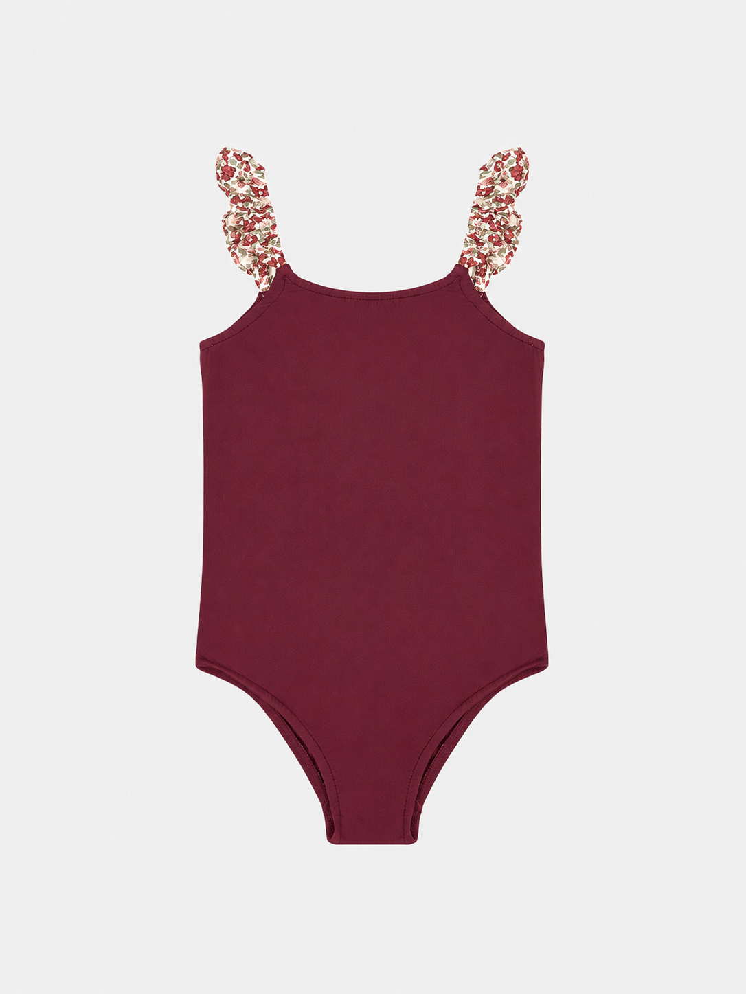 Intero Bambina Bicolore Rouches Liberty Empress Prugna