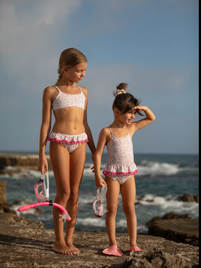 Bikini Bambina Slip Balza PonPon Liberty Conchiglie