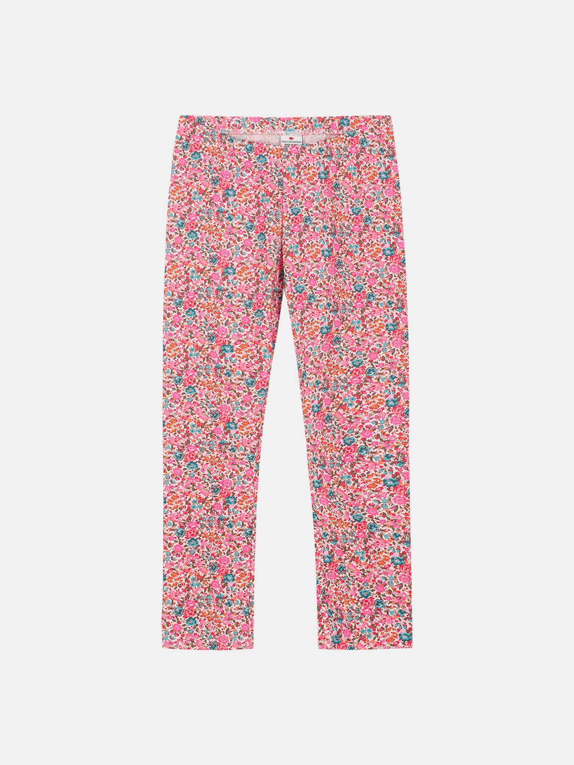 Leggings Bambina Lycra Liberty Emma Fuxia Petrolio