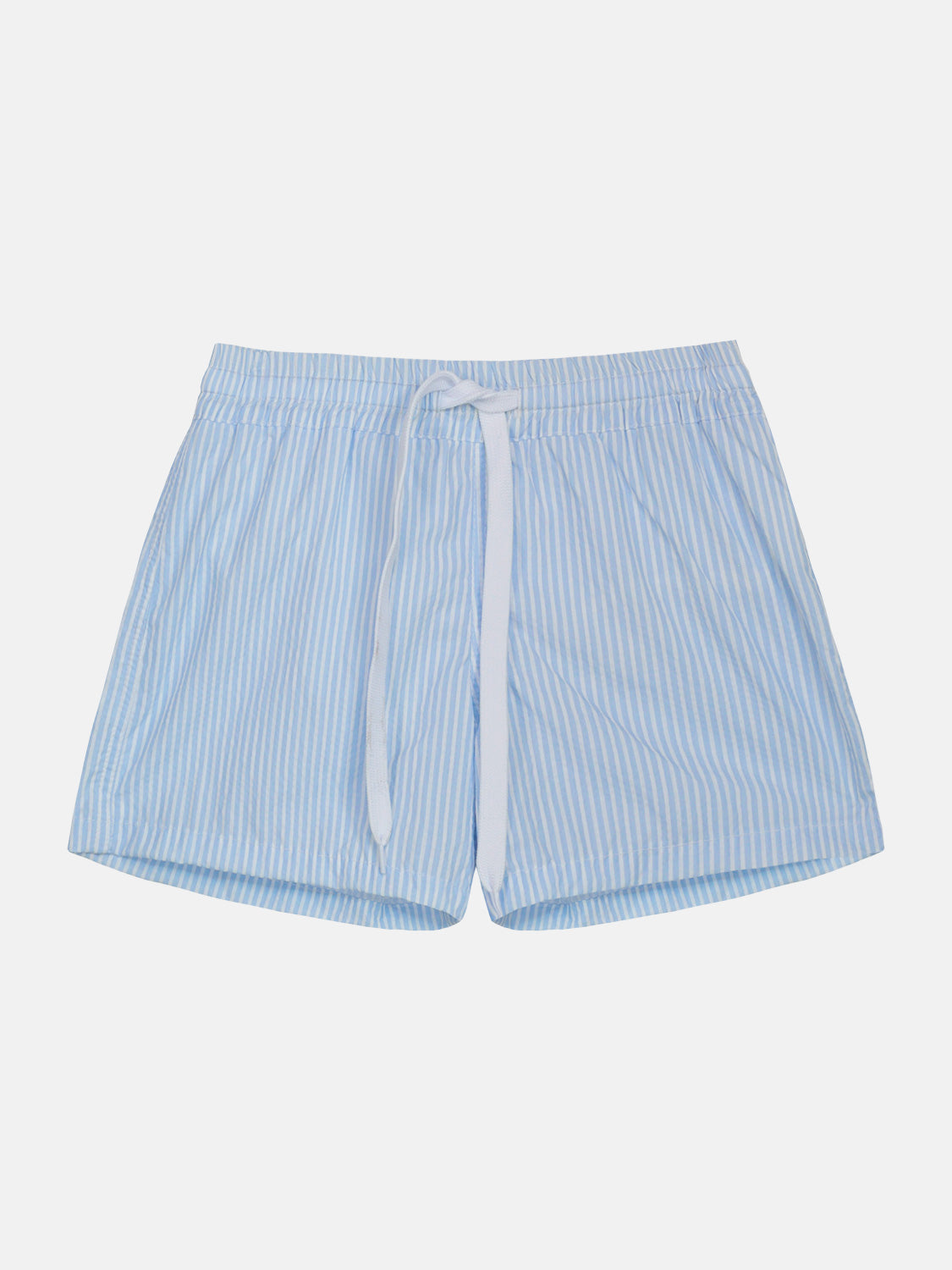 Costume Bambino Tessuto Tecnico a pantaloncino Seersucker Azzurro