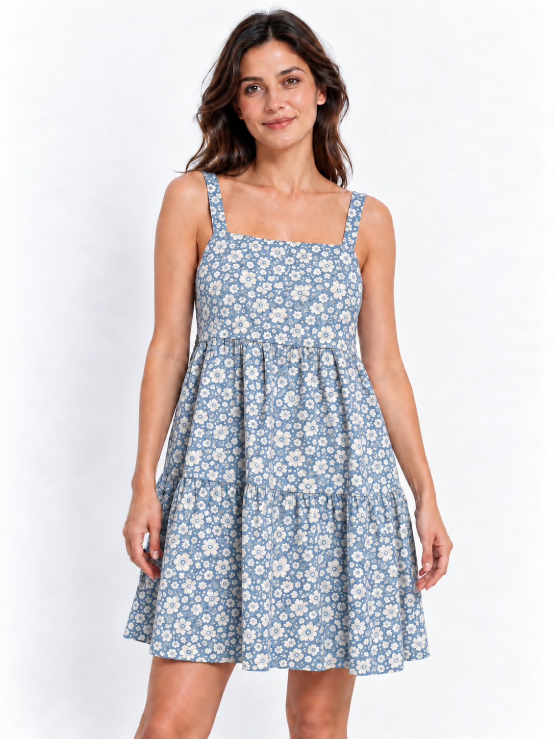 Prendisole Donna Balze Corto Liberty Betsy Boo Azzurro