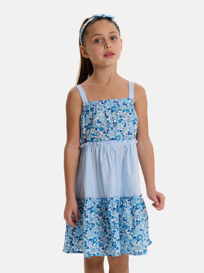 Prendisole Bambina Balze Rouches Patchwork Liberty Betsy Celeste