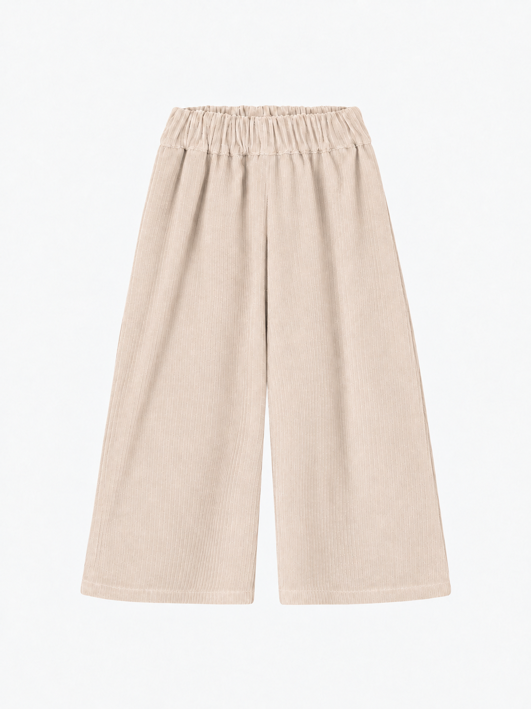 Pantalone Palazzo Bambina Velluto Millerighe Stone