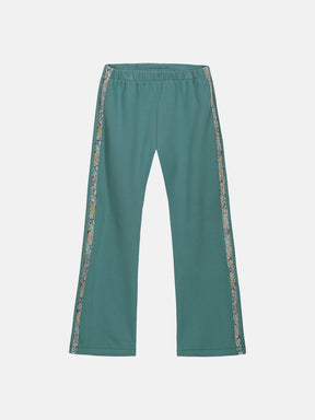 Pantalone Zampa Felpa Menta