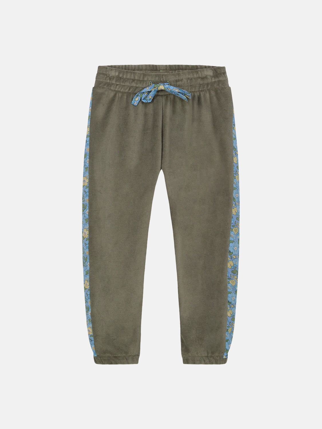 Pantalone Classico Bambina Ciniglia Moss Green