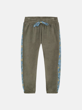 Pantalone Classico Bambina Ciniglia Moss Green