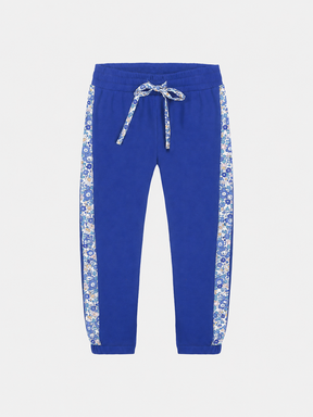 Pantalone Classico Bambina Felpa Cotone Royal