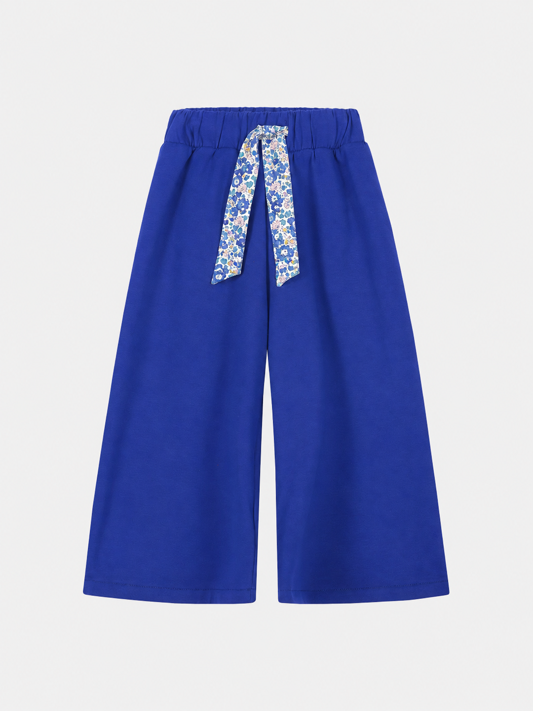 Pantalone Palazzo Bambina Felpa Cotone Royal