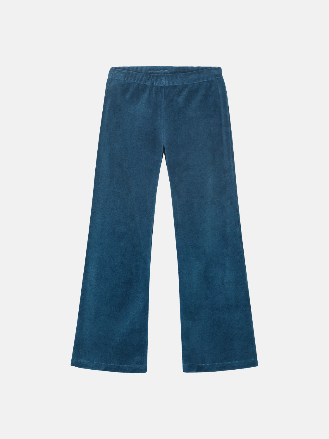 Pantalone Zampa Bambina Ciniglia Dark Petrol