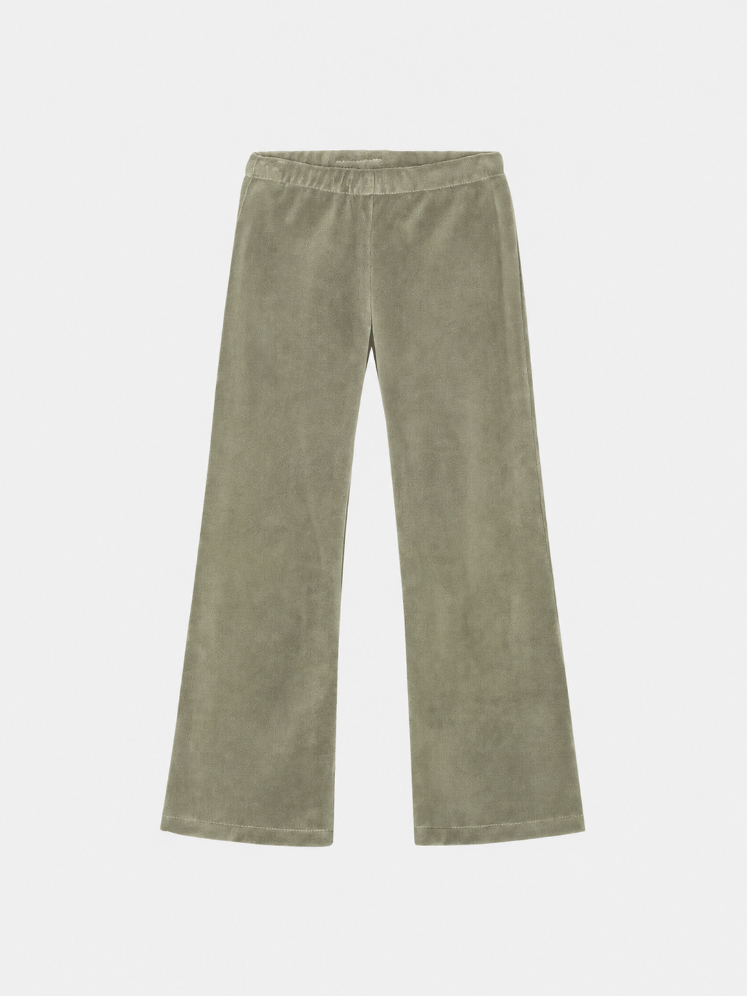 Pantalone Zampa Bambina Ciniglia Moss Green