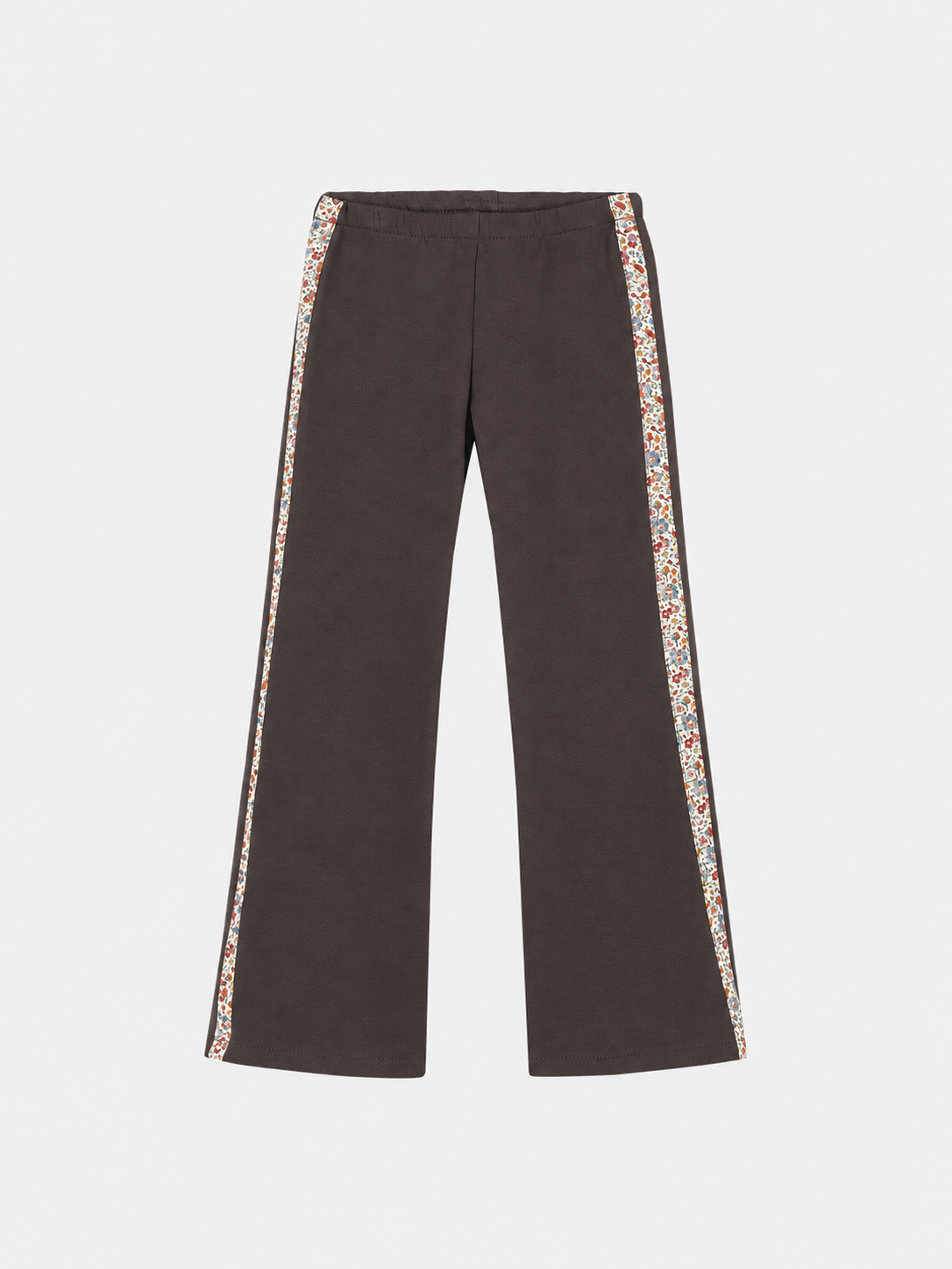 Pantalone Zampa Bambina Felpa Cotone Moro