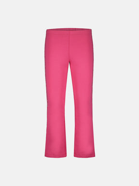 Pantalone Zampa Felpa Fuxia