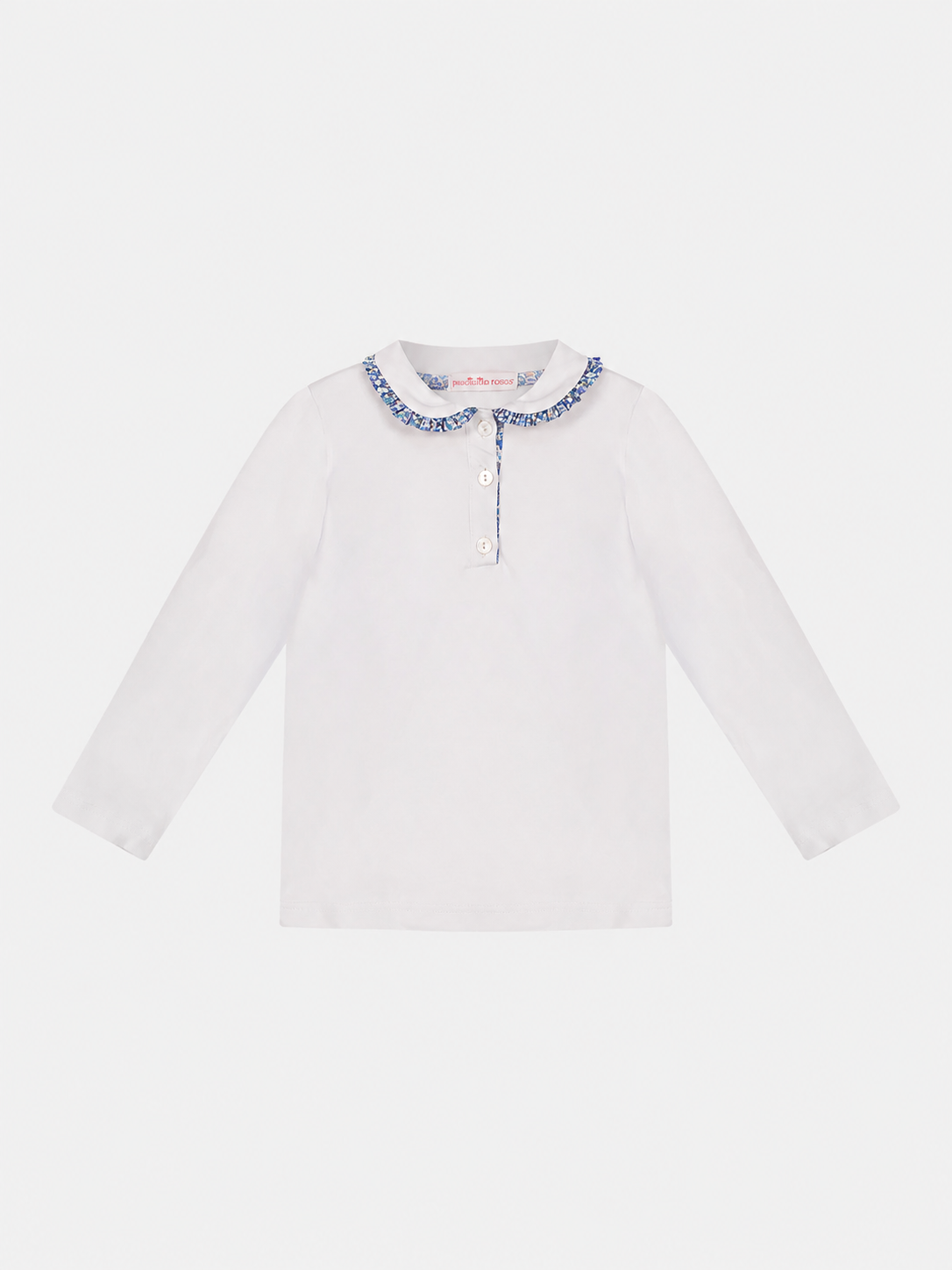 Polo M/Lunga Colletto Bambina Liberty Betsy Ann Blu