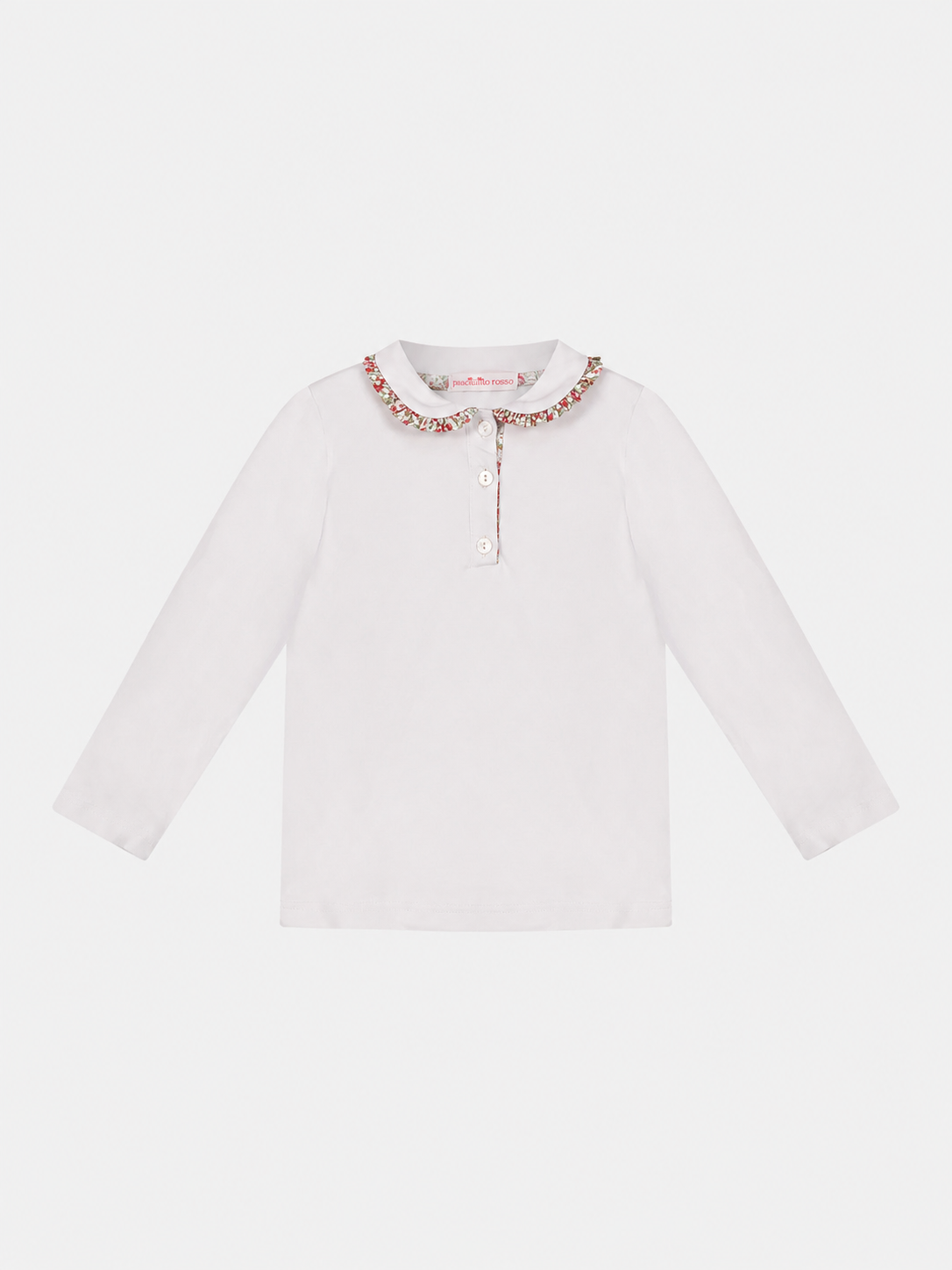 Polo M/Lunga Colletto Bambina Liberty Empress Prugna
