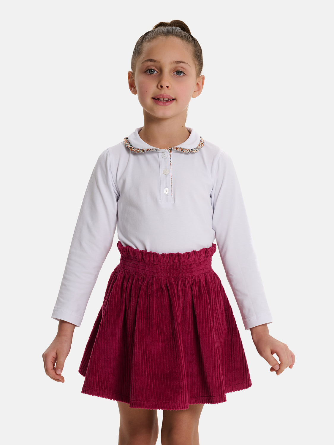 Polo M/Lunga Colletto Bambina Liberty Phoebe Moro