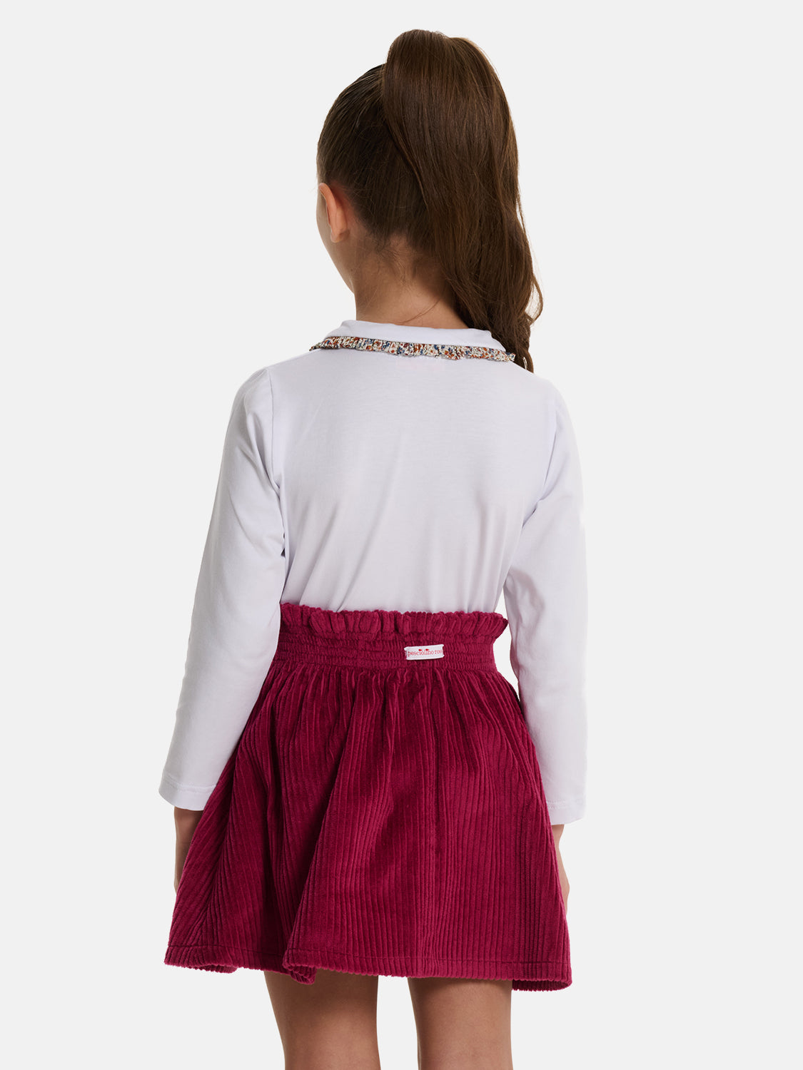 Polo M/Lunga Colletto Bambina Liberty Phoebe Moro