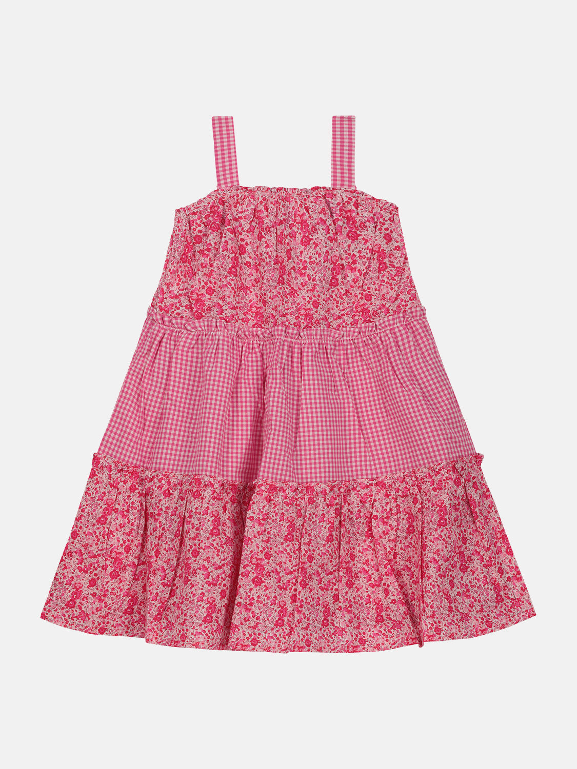 Prendisole Balze Rouches Patchwork Liberty Emma Lampone