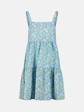 Prendisole Donna Balze Corto Liberty Betsy Azzurro
