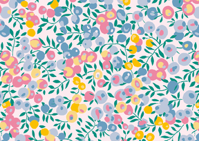 Bikini Triangolo Fisso Brasiliana Lycra Liberty Wiltshire Pastello