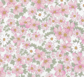 T-Shirt M/Lunga Fiori Ricamati Fiori Rosa