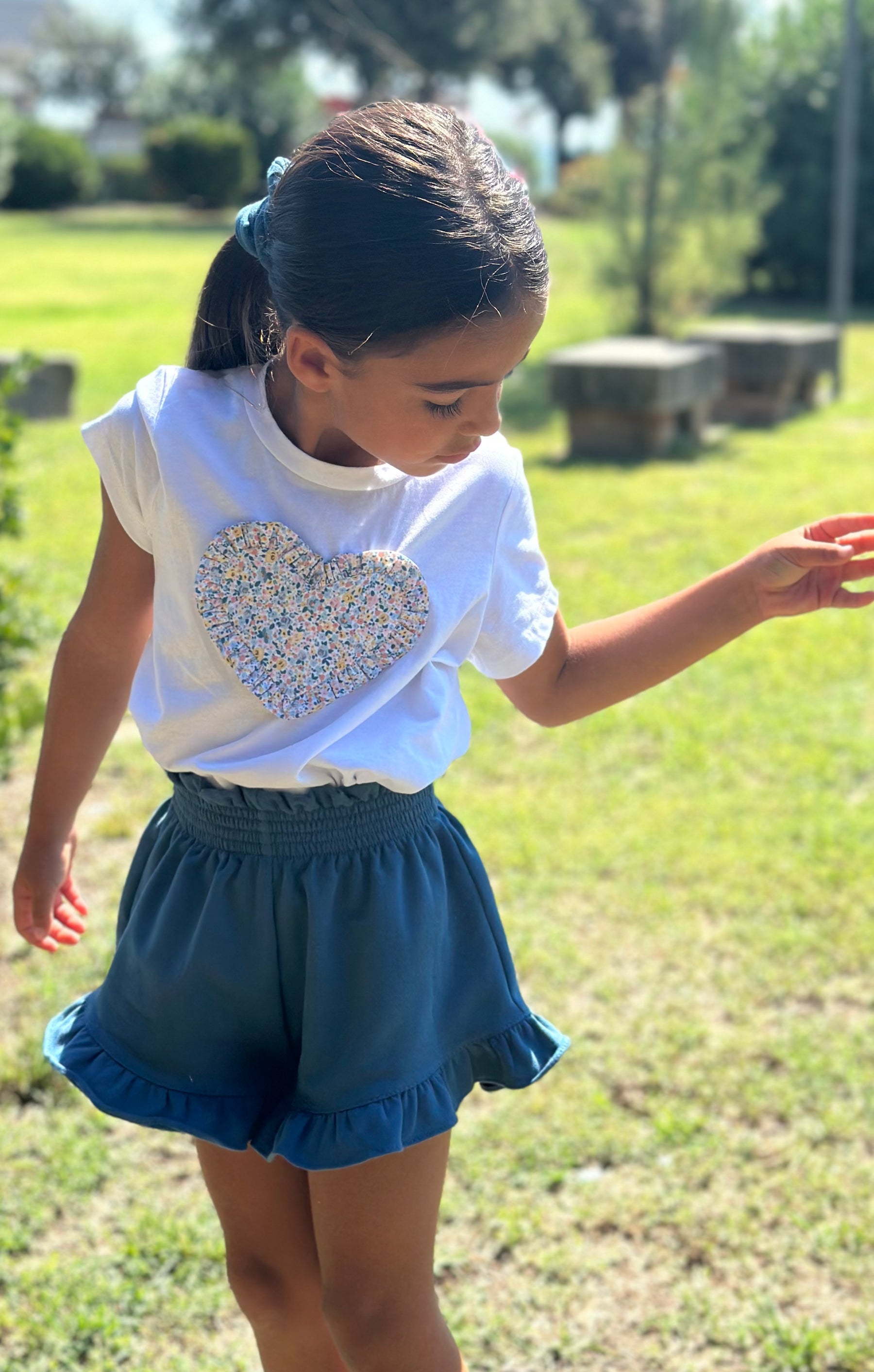 Shorts Farfalla Felpa Jeans New