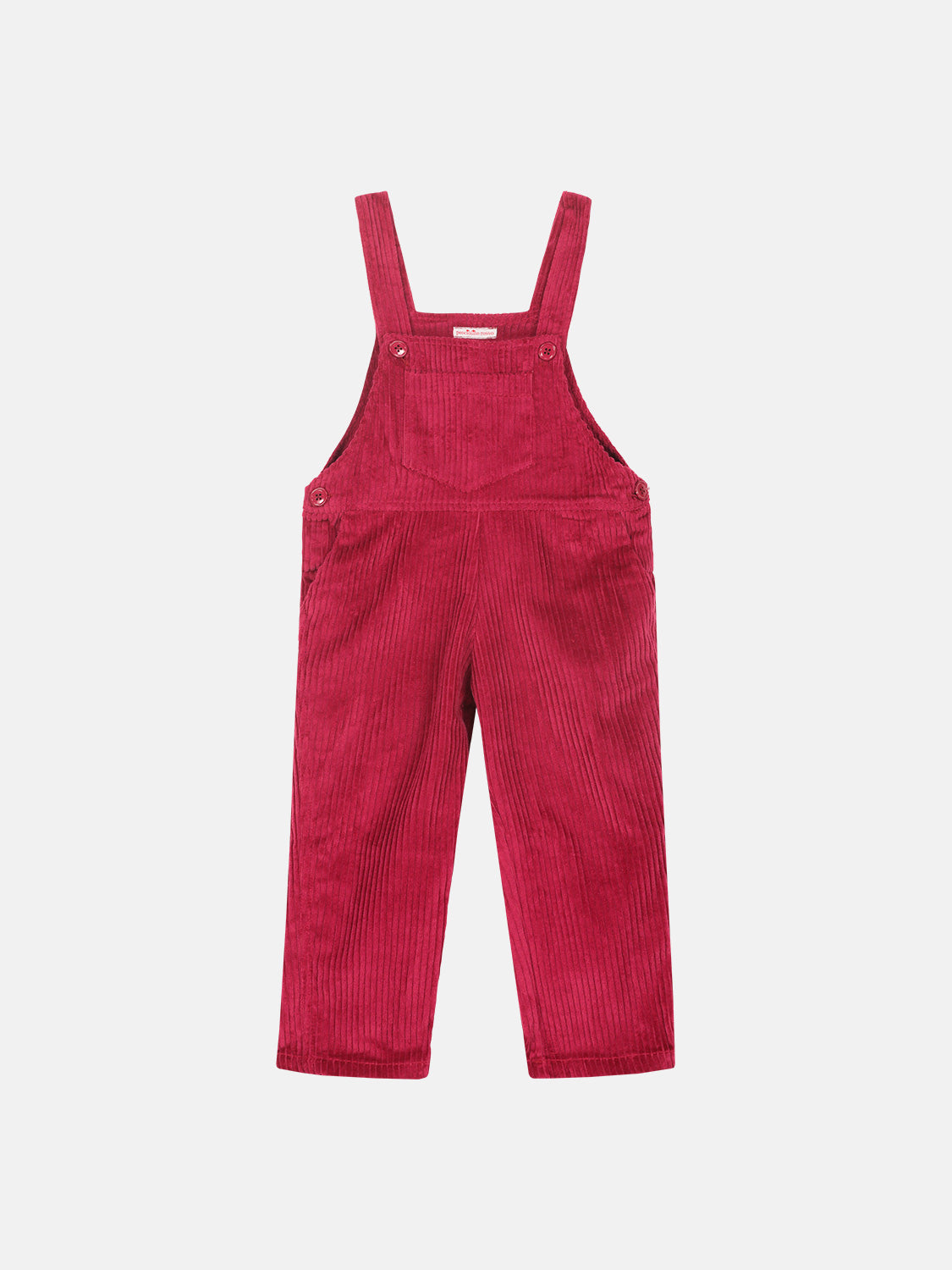 Salopette Bambina Velluto Rocciatore Fragola