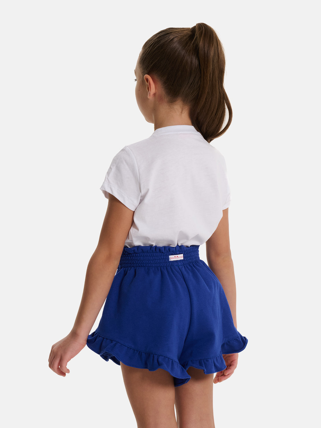 Shorts Farfalla Bambina Felpa Cotone Royal