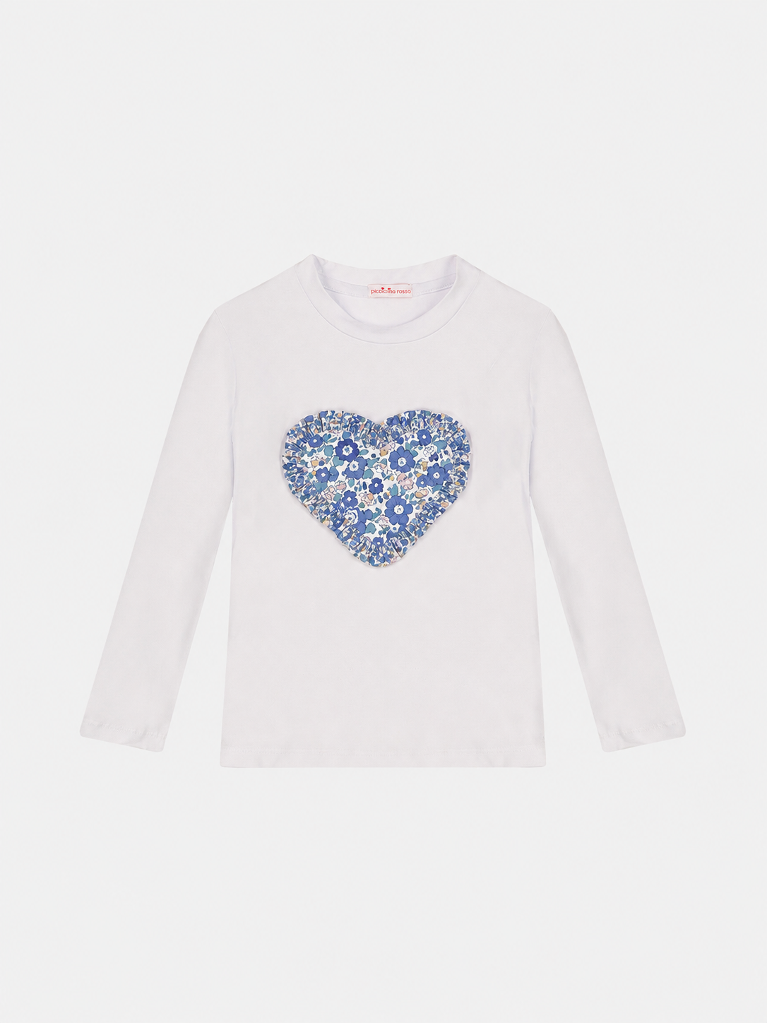 T-Shirt M/Lunga Cuore Bambina Liberty Betsy Ann Blu