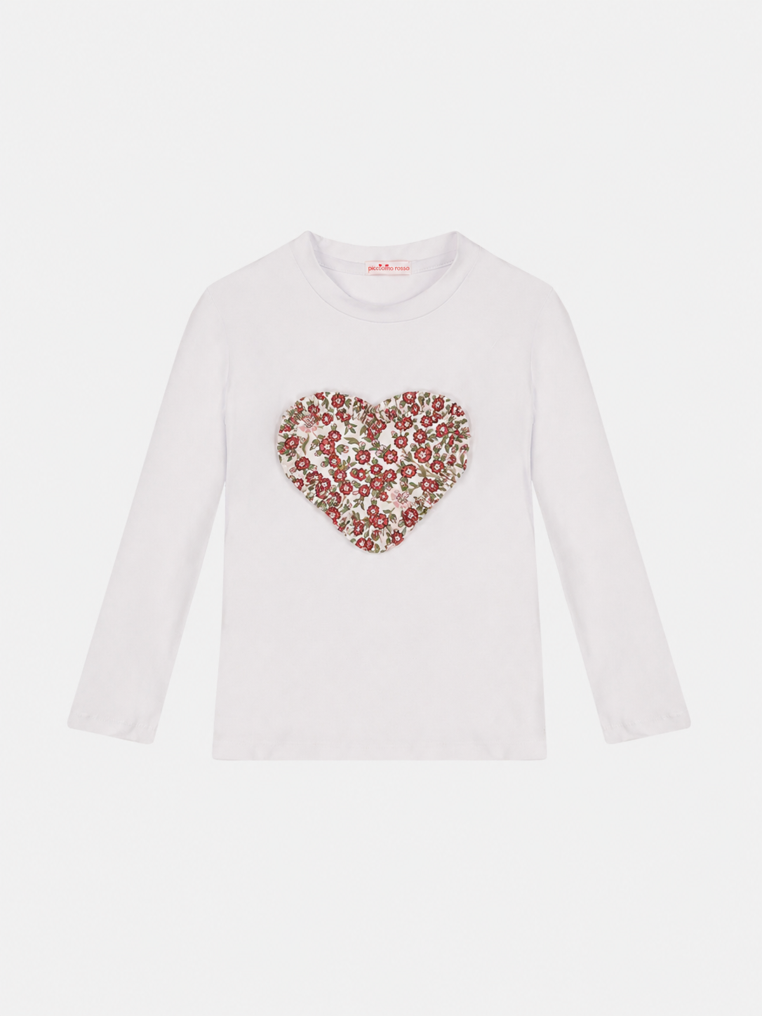 T-Shirt M/Lunga Cuore Bambina Liberty Empress Prugna