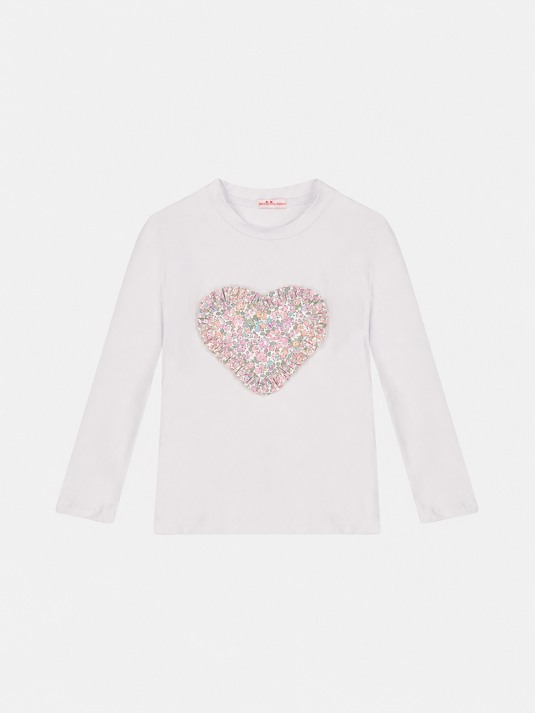 T-Shirt M/Lunga Cuore Bambina Liberty Michelle Rosa