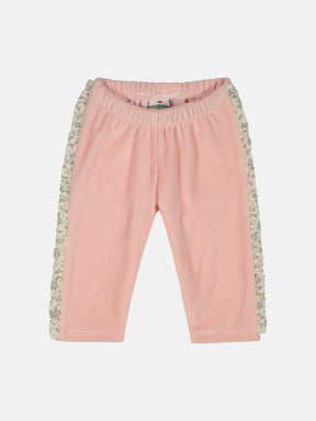 Tutina Spezzata Neonata Ciniglia Rosa