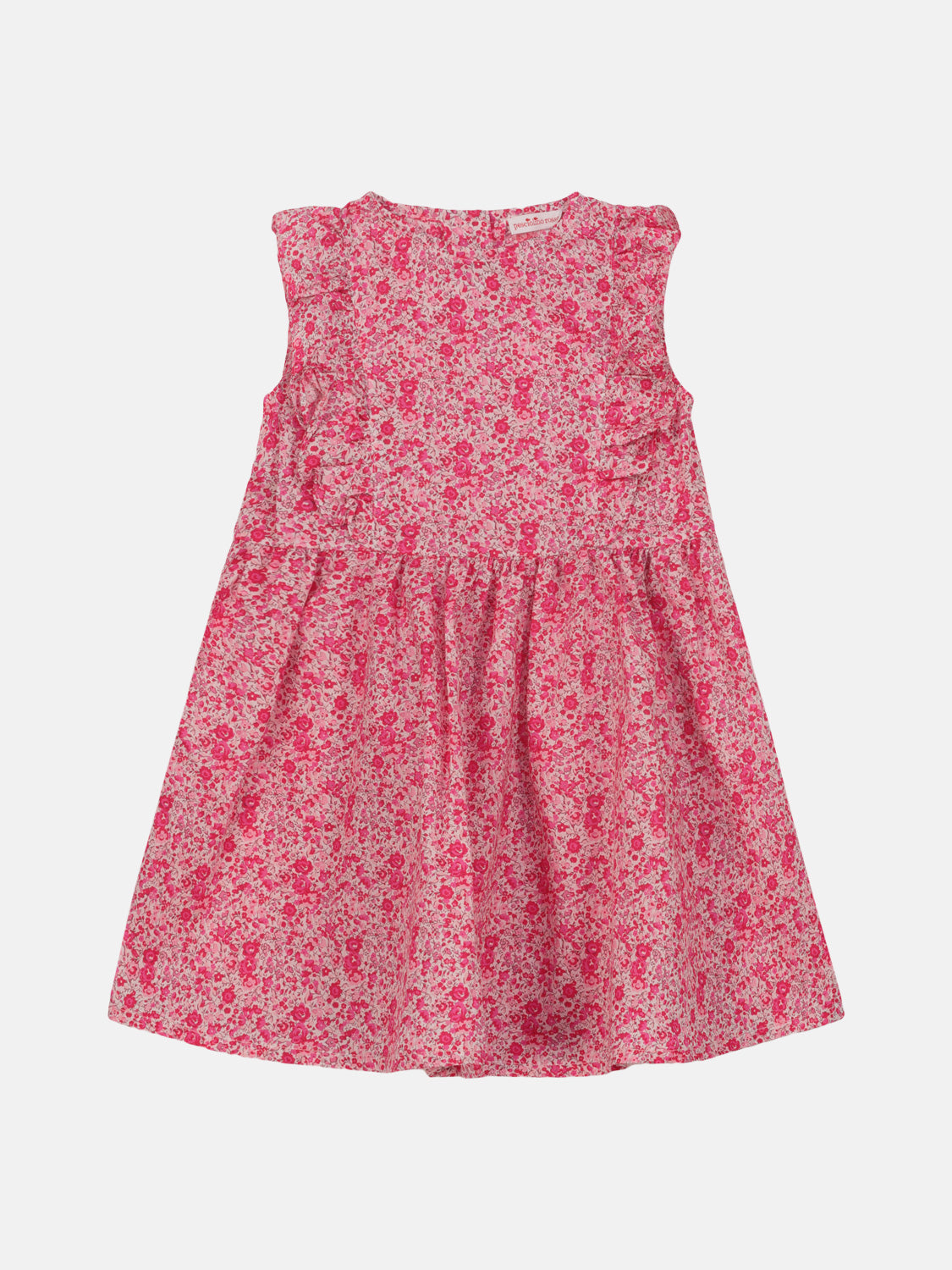 Rouches Liberty Ditsy Dot Light Blue Dress