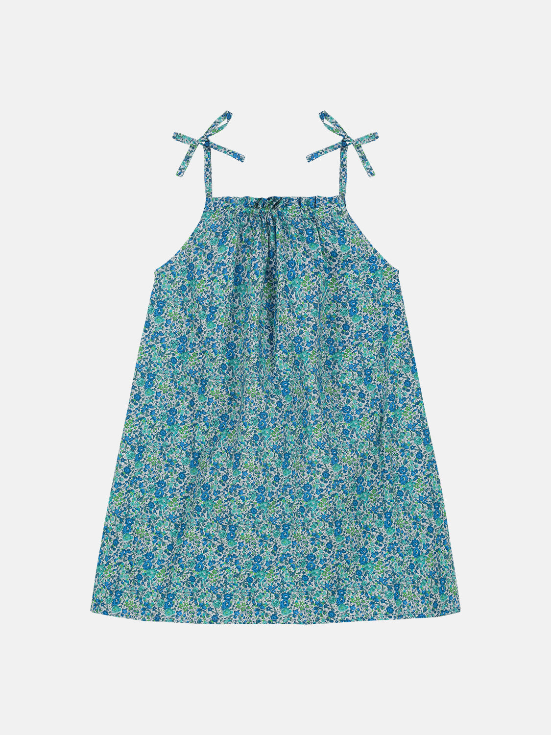 Abito Laccio Liberty Emma Verde Acqua