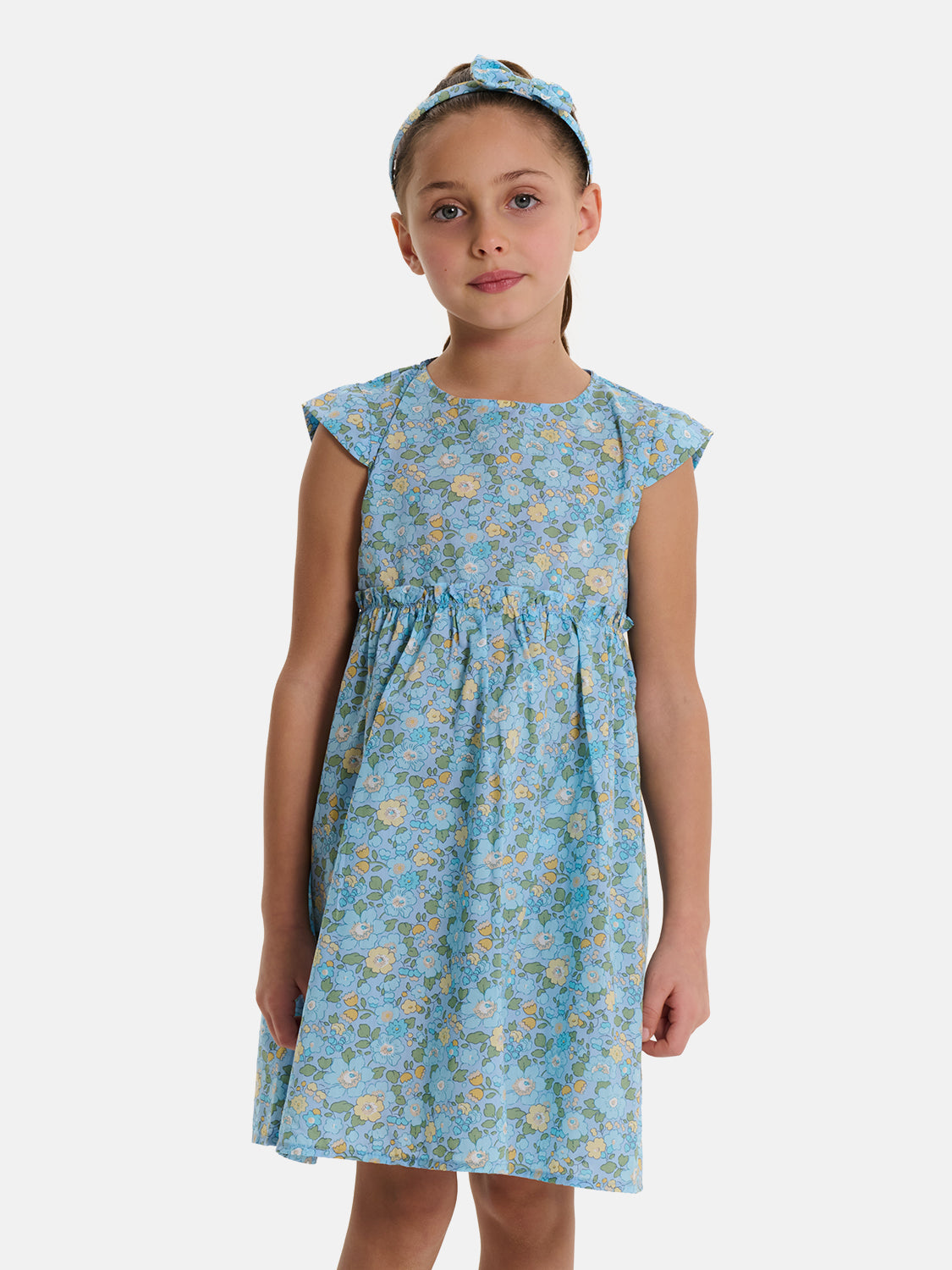 Abito Manica Aletta Liberty Betsy Azzurro