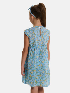 Abito Manica Aletta Liberty Betsy Azzurro
