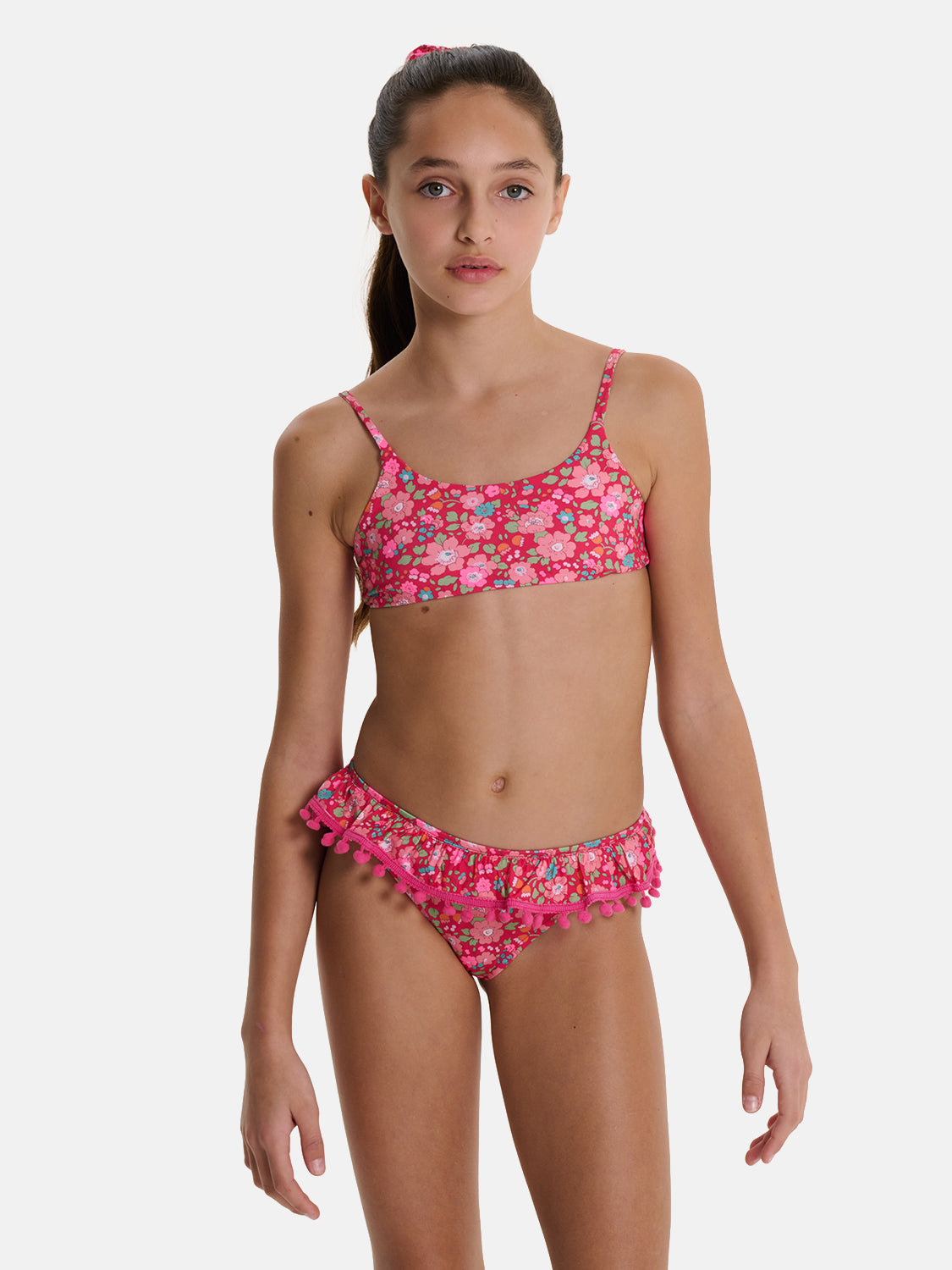 Bikini Bambina Slip Balza PonPon Liberty Betsy Lampone