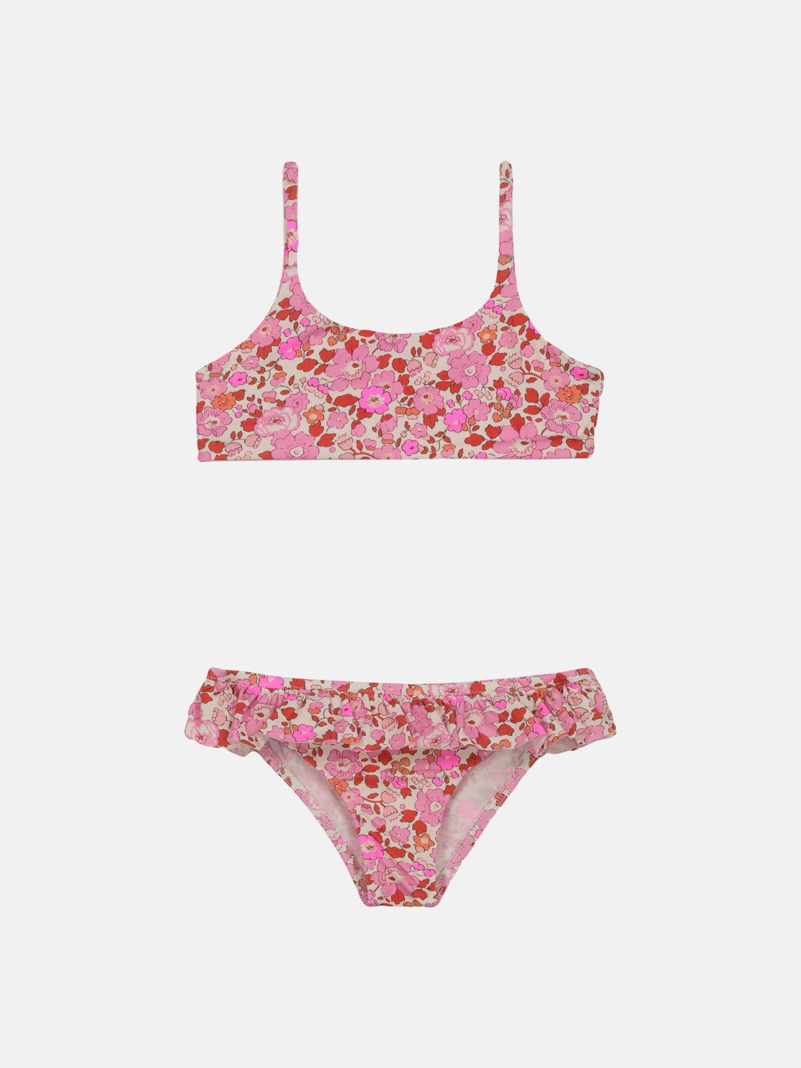 Bikini Bambina Slip Balza Liberty Betsy Fluo Fuxia